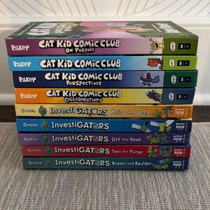 Cat Kid Comic Club and InvestiGators Book Set
